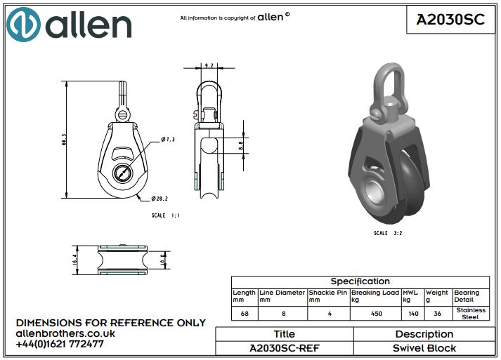 30mm Dynamic Swivel Block