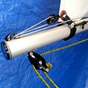 Pièce de l'EX2208 "Base de grand-voile Ilca 6/7", avec poulie Harken 29mm T2