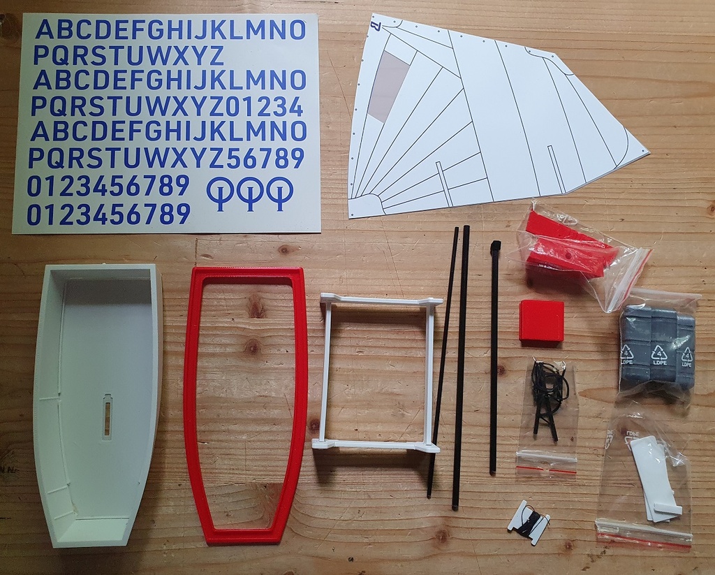 Maquette Optimist 1:14, à assembler