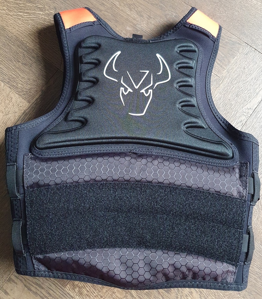 Impact Vest Back Sleeve, Black, XL-XXL