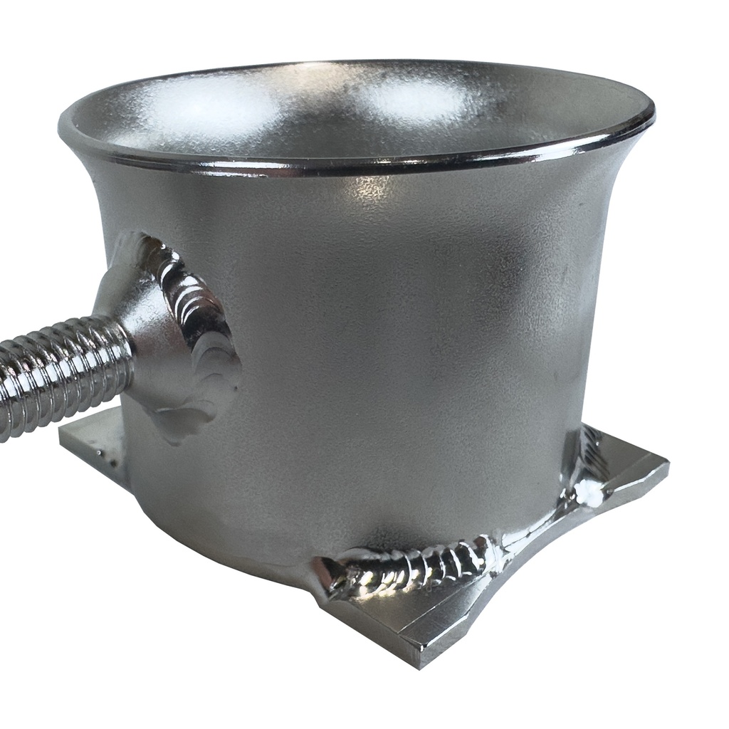 Plaque avec cuvette pour pied de mât ajustable - version Racing