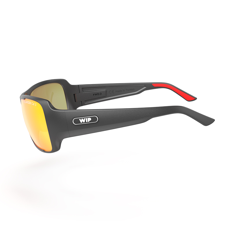 Lunettes polarisées WipSun L, noir-rouge