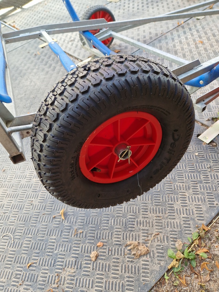 Rallonge d'axe pour chariot de mise à l'eau, la paire
