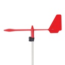 Girouette flèche Pro, rouge (tige 5mm)