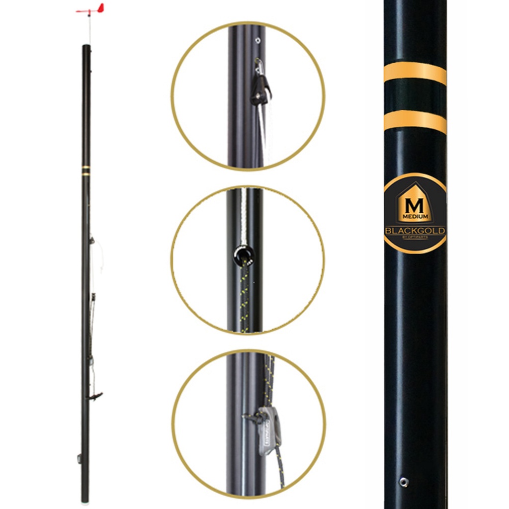 Mât Optiparts Blackgold Medium avec pack gréement