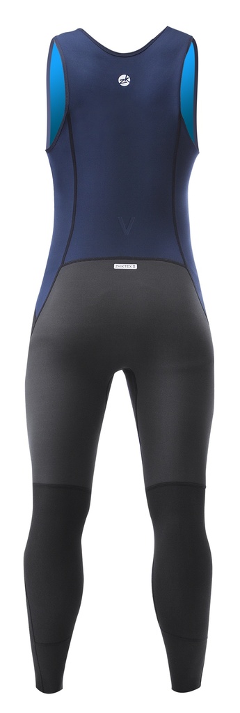 Long John neoprene microfleece V navy foncé