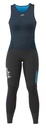 Long John neoprene microfleece V navy foncé dame