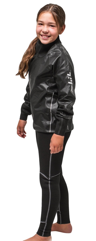Anorak-Spraytop manche longue noir Junior