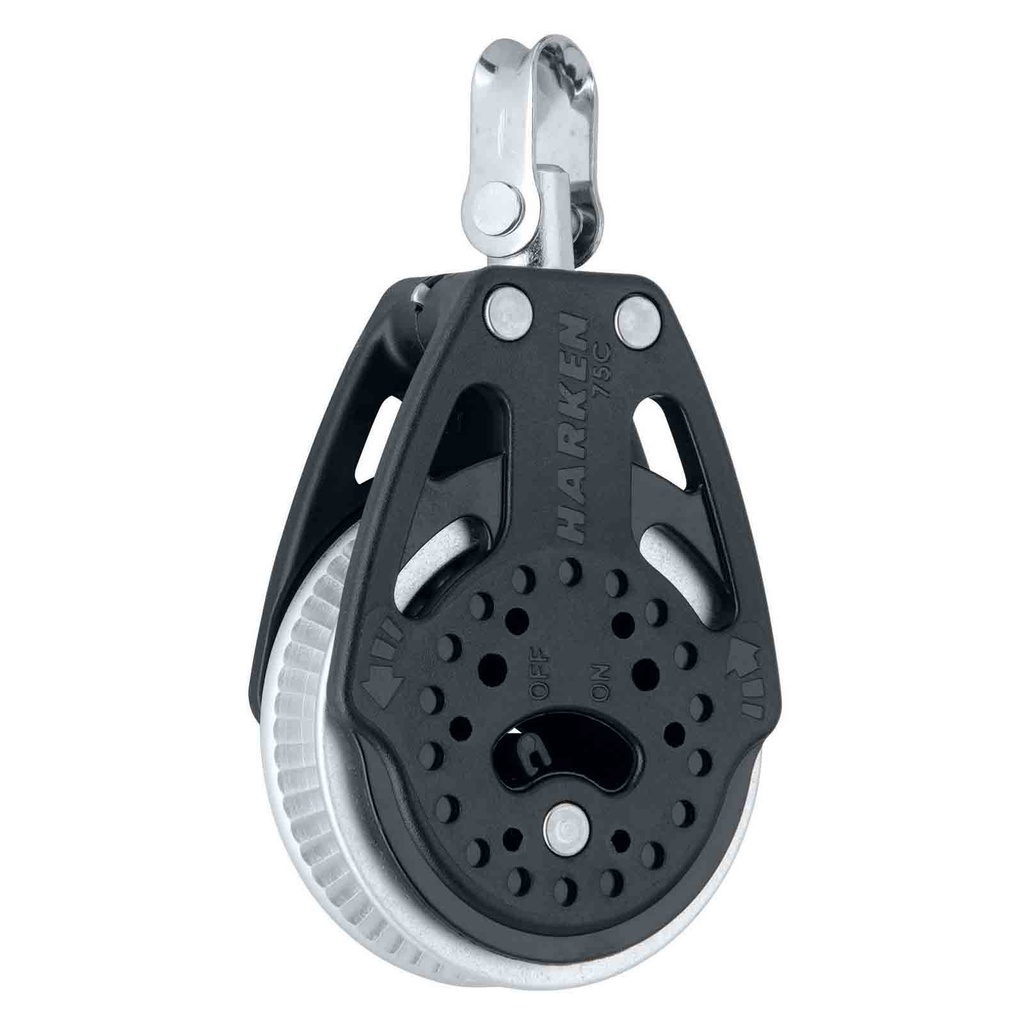 [HK2176] Poulie Carbo 75 mm Ratchet 2 x Grip