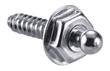 Male knob with tapping screw