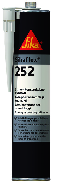 Sikaflex 252, cartouche 300ml, noir