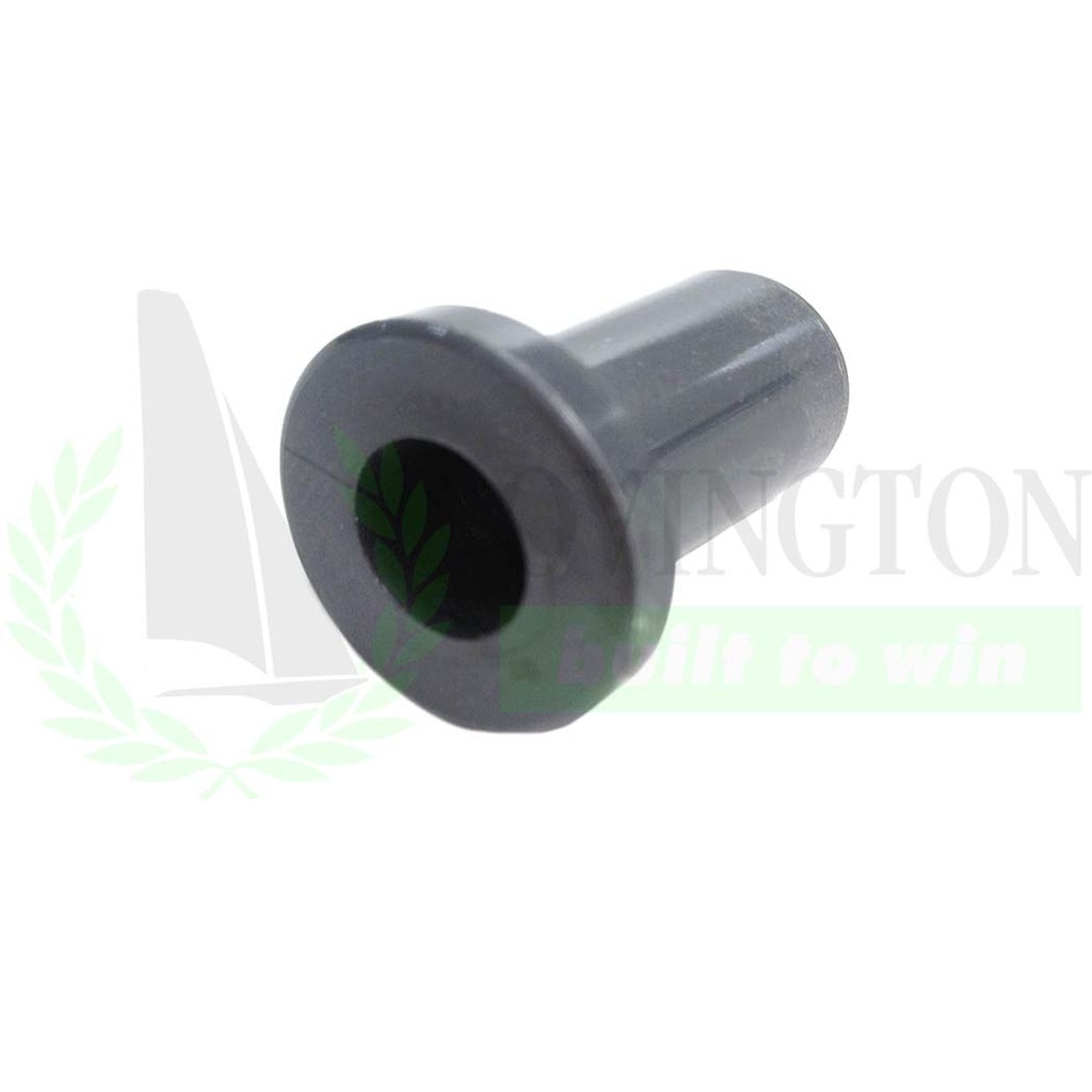 Plastic rudder stock inserts each