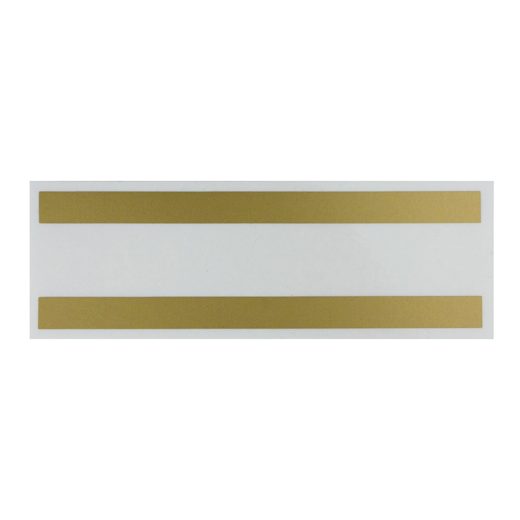 Massband Aufkleber gold