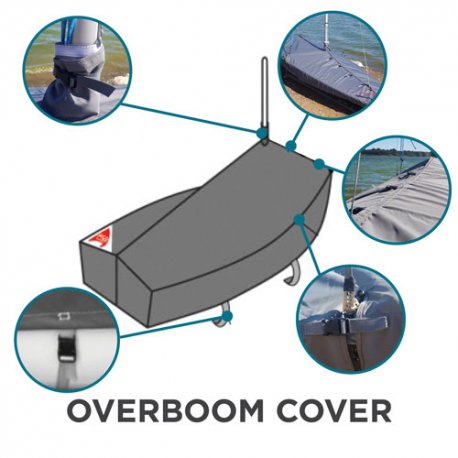 Cover polyester-coton, overboom for 505