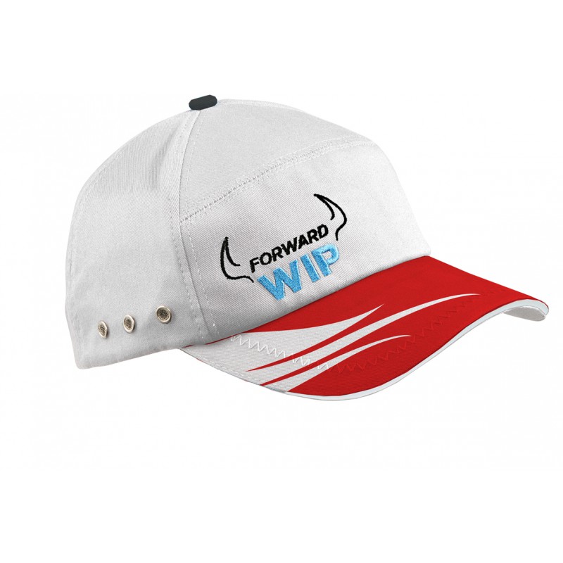 [F CAWIP12222,WH/RED] Cap Wip Wear, white/red