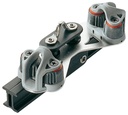 Traveller car i-beam system loop top with single control sheaves cam cleats serie 19