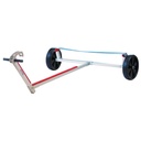 Optimist trolley with belt and Durastar-lite wheels 37 cm