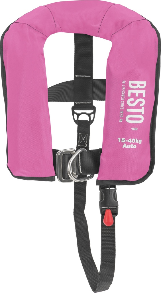 Buoyancuy vest auto Besto junior pink 150N with harness