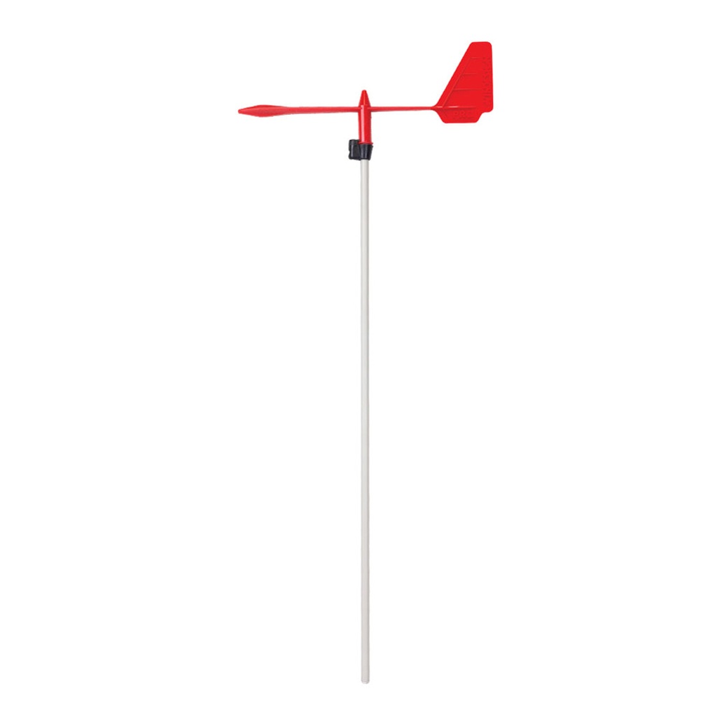 Windanzeiger Pro, rot (Stange 5mm)