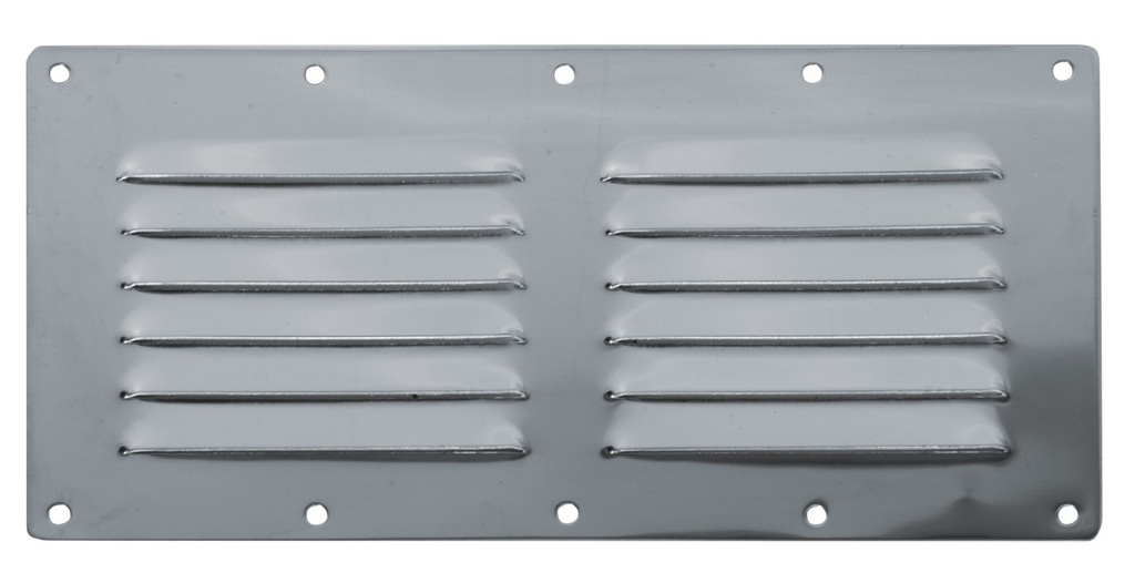 Ventilation grille in stainless steel 230x120mm