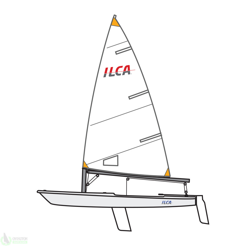 ILCA 4, complete boat with composite top section