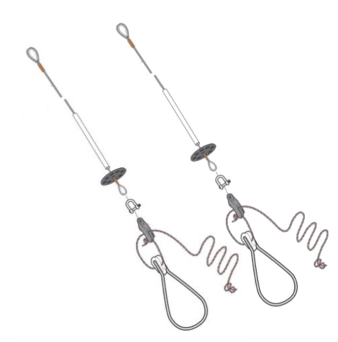 Kit double trapèzes pour 2000 (ex Laser 2000),