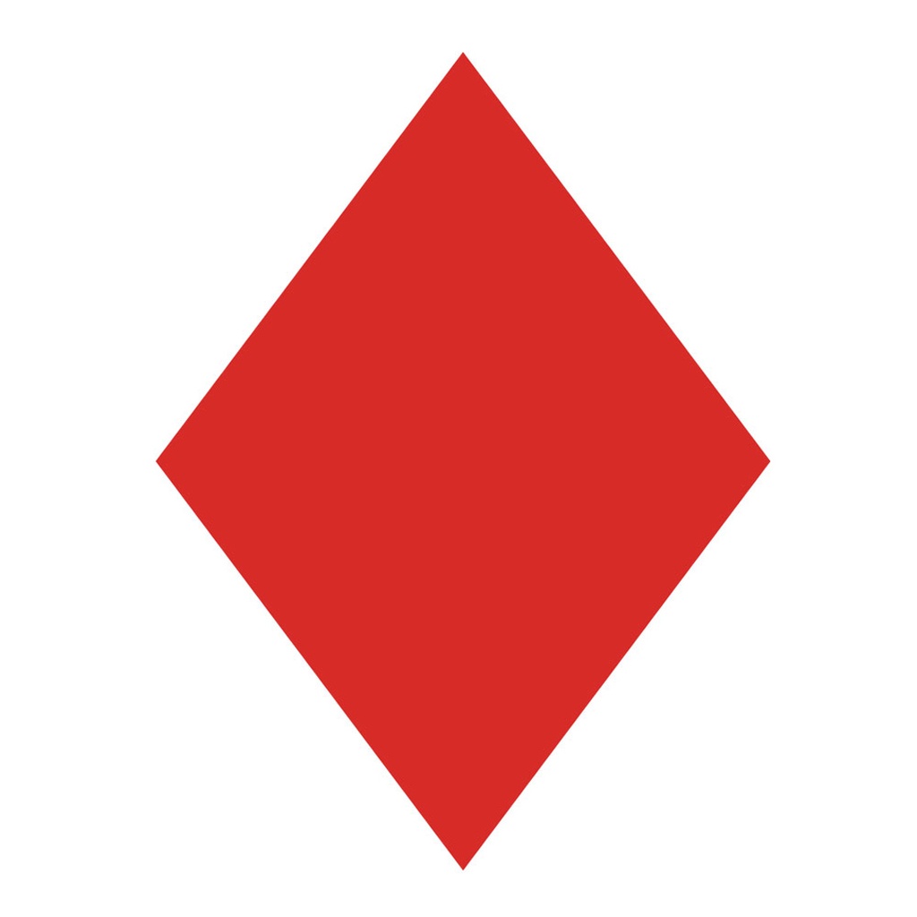 Red rhombus