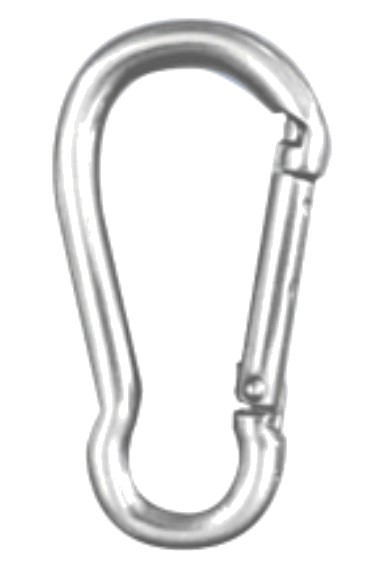 Carbine hook stainless steel 40mm
