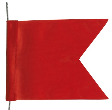 Flag "code B" in red nylon