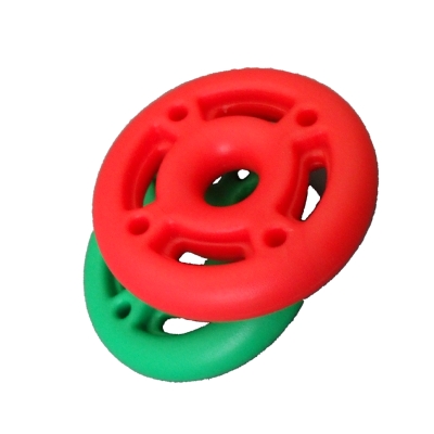 Trapezgriffscheiben (rot und grün, Paar)