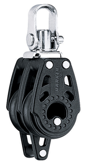 Block double Carbo with swivel and becket 29mm