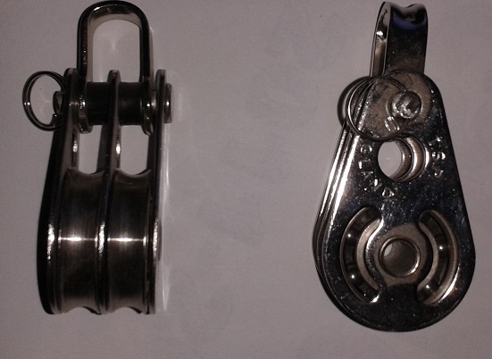 Block double wire with shackle