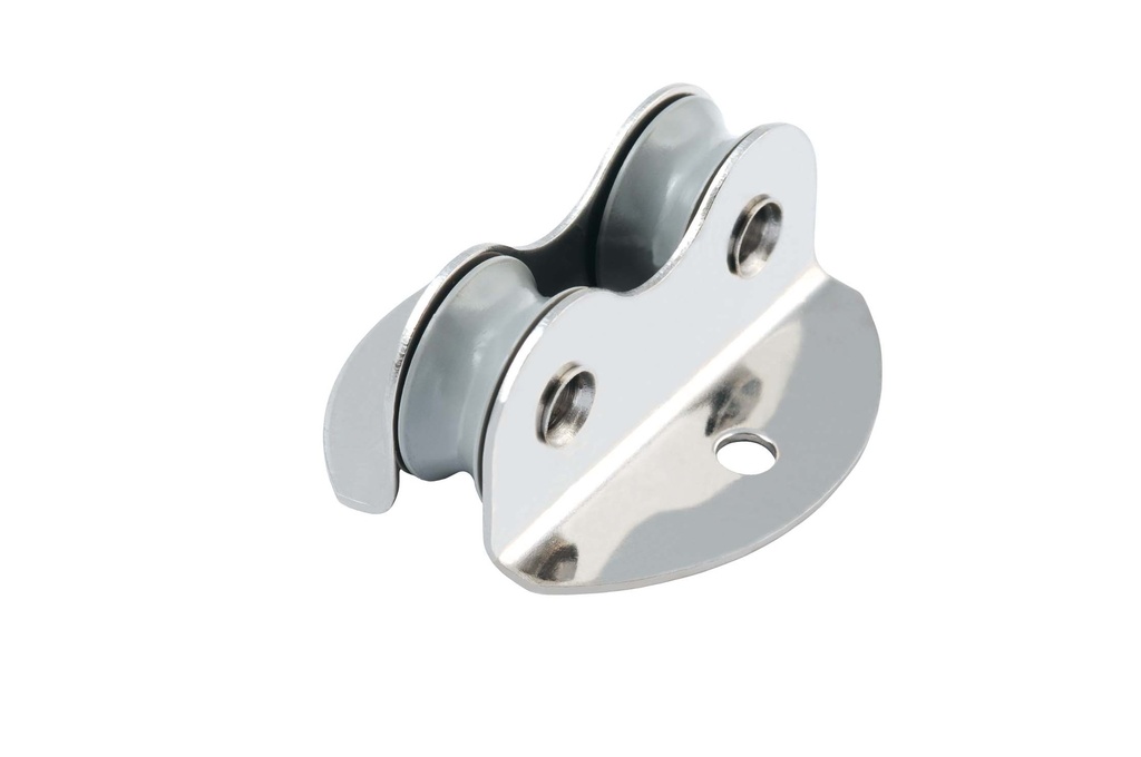 Block double through deck with acetal sheave 16mm