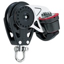 Block single Carbo with swivel and cleat 40mm