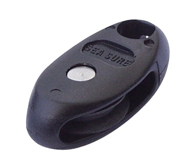Block einfach Mini aus Nylon "Lazy Jack" schwarz 19mm