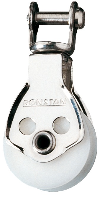 Block single Mini with swivel shackle head 25mm