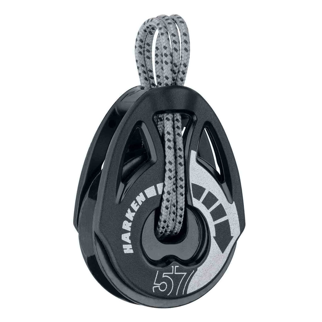 [HK2160] Block single Carbo Ratchet with loop soft-attach 57mm