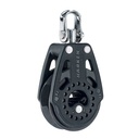 Block einfach Rätsch Carbo mit Wirbelschäkel 40mm