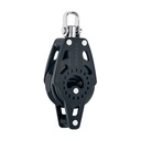 Block single Carbo Ratchet mit swivel and becket 40mm