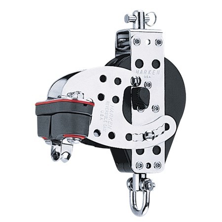 [HK170] Block einfach Rätsch Hexa-Cat Basis mit Wirbelschäkel und Klemme verstellbar 76mm