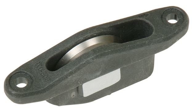 Block single built-in in composite, jib halyard mast roller, with ball bearing 35mm