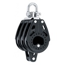 Block triple Carbo with swivel and becket 57mm
