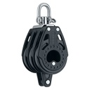 Block triple Carbo with swivel and becket 75mm