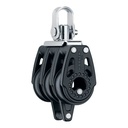 Block triple Carbo with swivel and becket 29mm