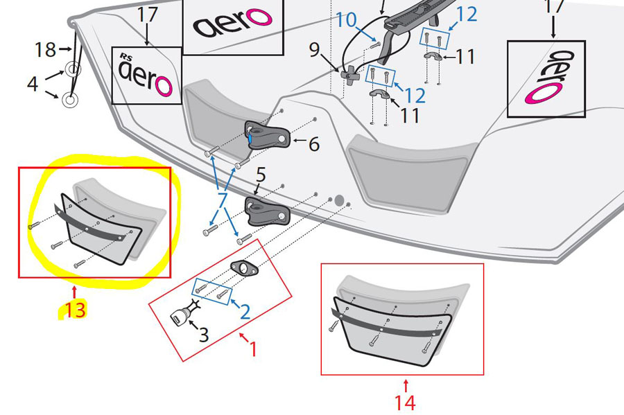 RS Aero Transom Drain Assembly (Port)