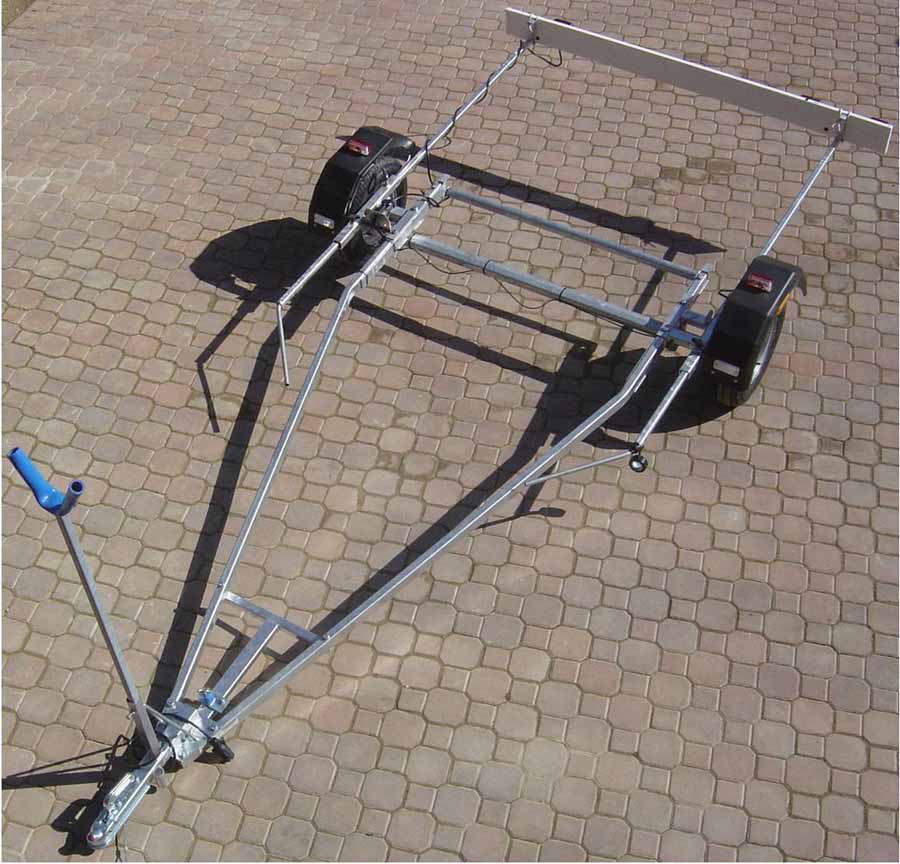 [WMR220-190] Remorque de route "Road Base" Mersea Trailer, roues 10", 220-190