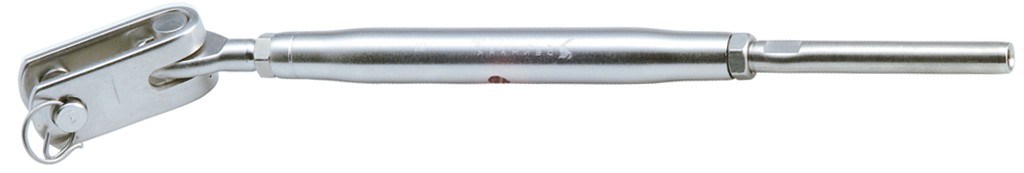 Ridoir à sertir à fourche articulée, pas de vis métrique M6, câble 3mm en acier inox