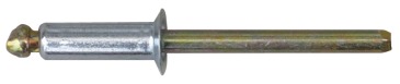 Rivet, conical head, Ø 6.4mm, assembly length 8.5 - 13.5mm