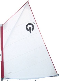 Sail Opti Sailqube with sleeve pocket, white