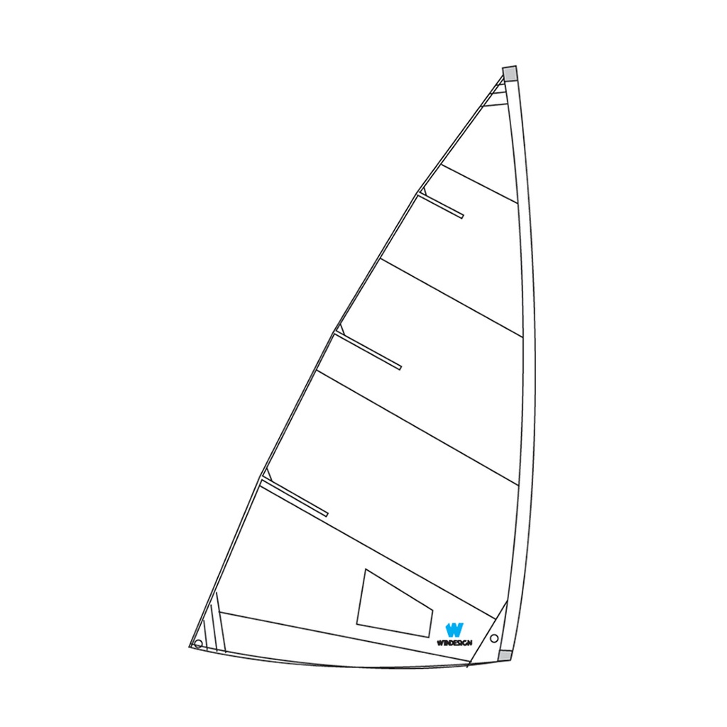 School sail for 4.7 Laser/ILCA 4, not for racing, ohne Segellatten